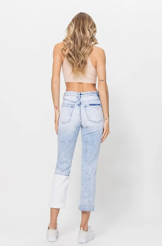 Outrageous Boyfriend Colorblock Jeans - Final Sale 50% off