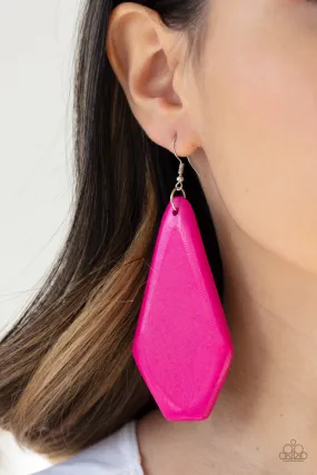 Paparazzi Accessories - Vacation Ready #E168 Bin - Pink Earrings