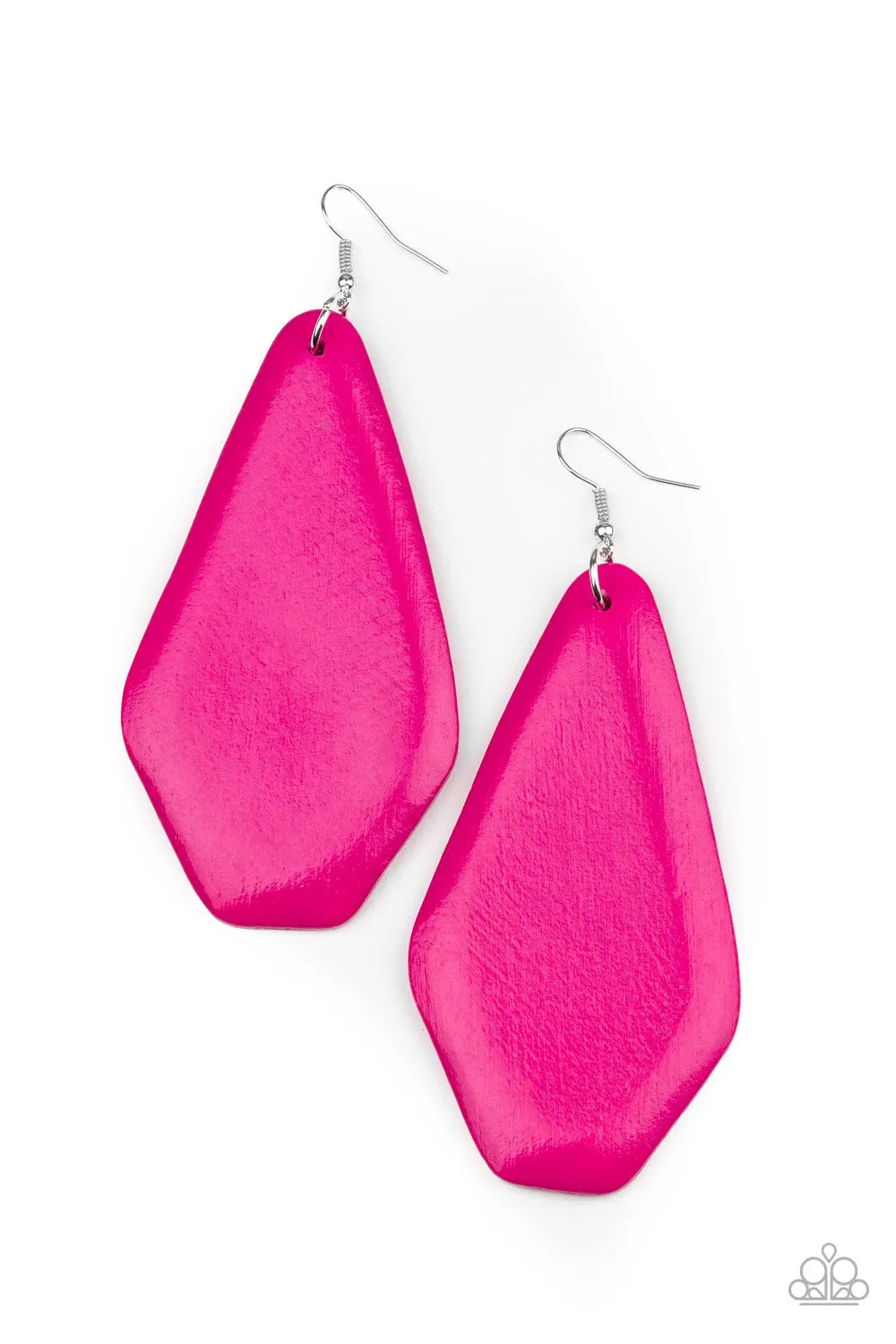 Paparazzi Accessories - Vacation Ready #E168 Bin - Pink Earrings