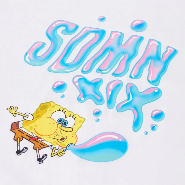 SDMN x SpongeBob Bubble Blowing T-Shirt [White]