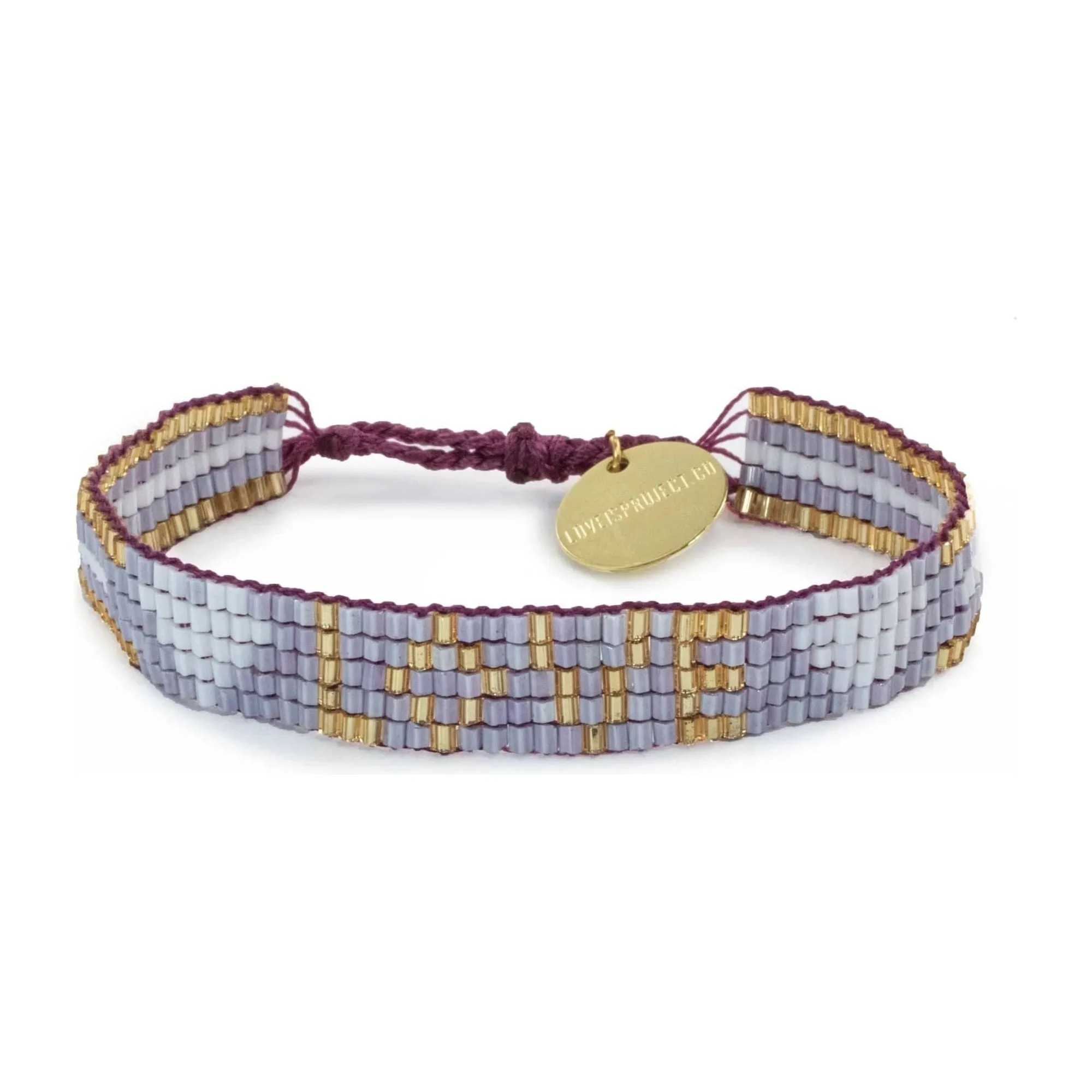 Seed Bead LOVE w/ Hearts Bracelet