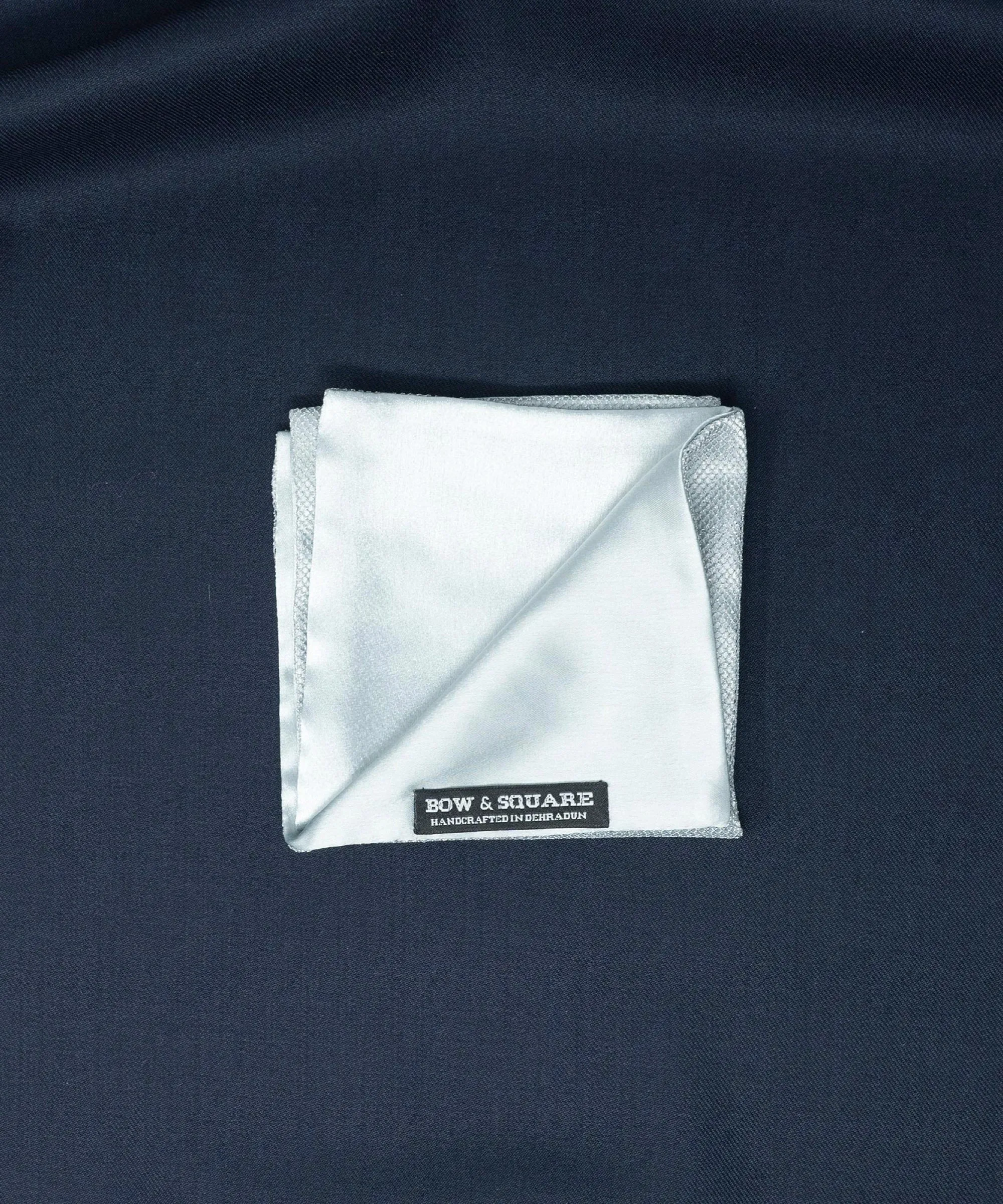 Silver Pocket Square