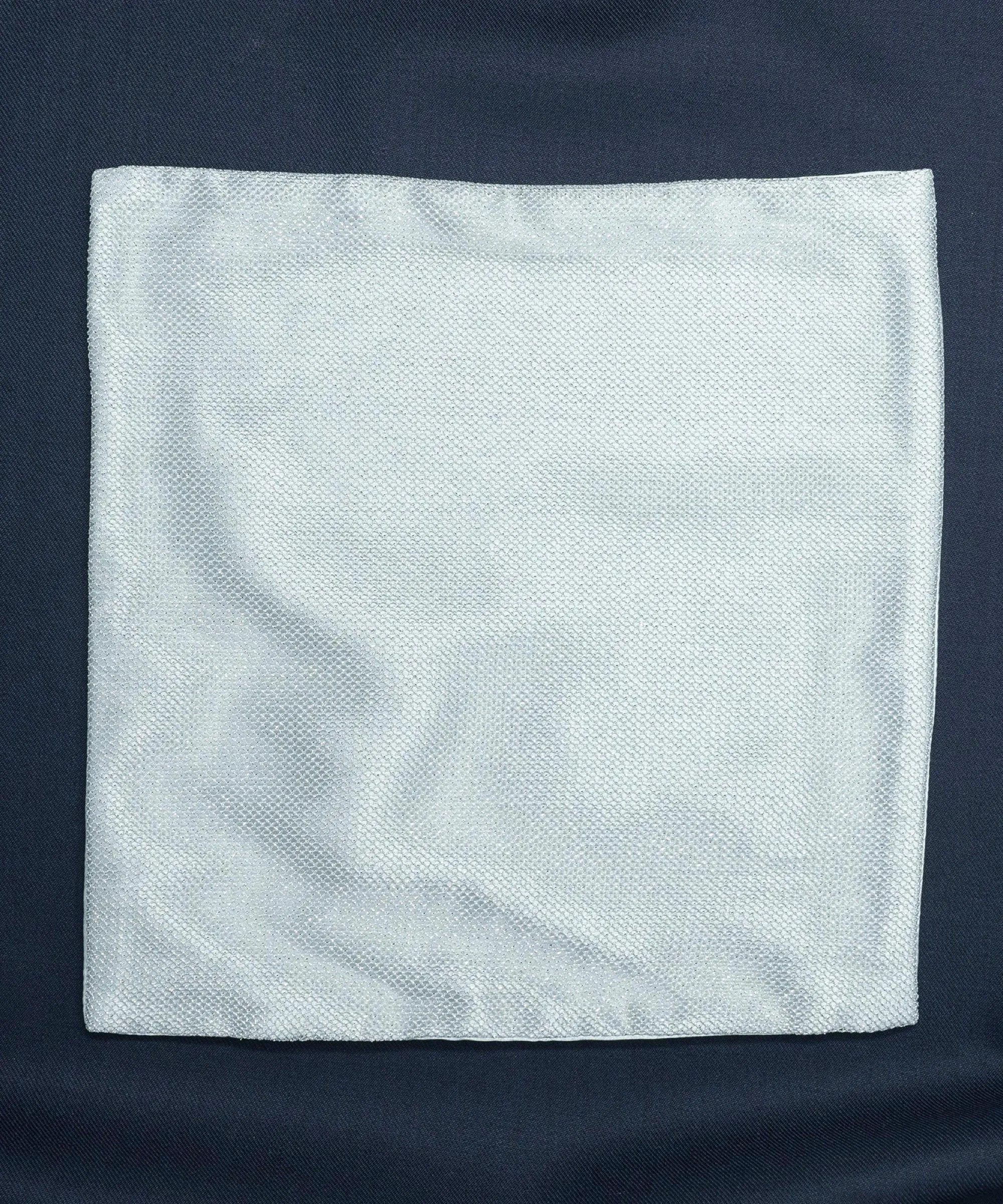 Silver Pocket Square