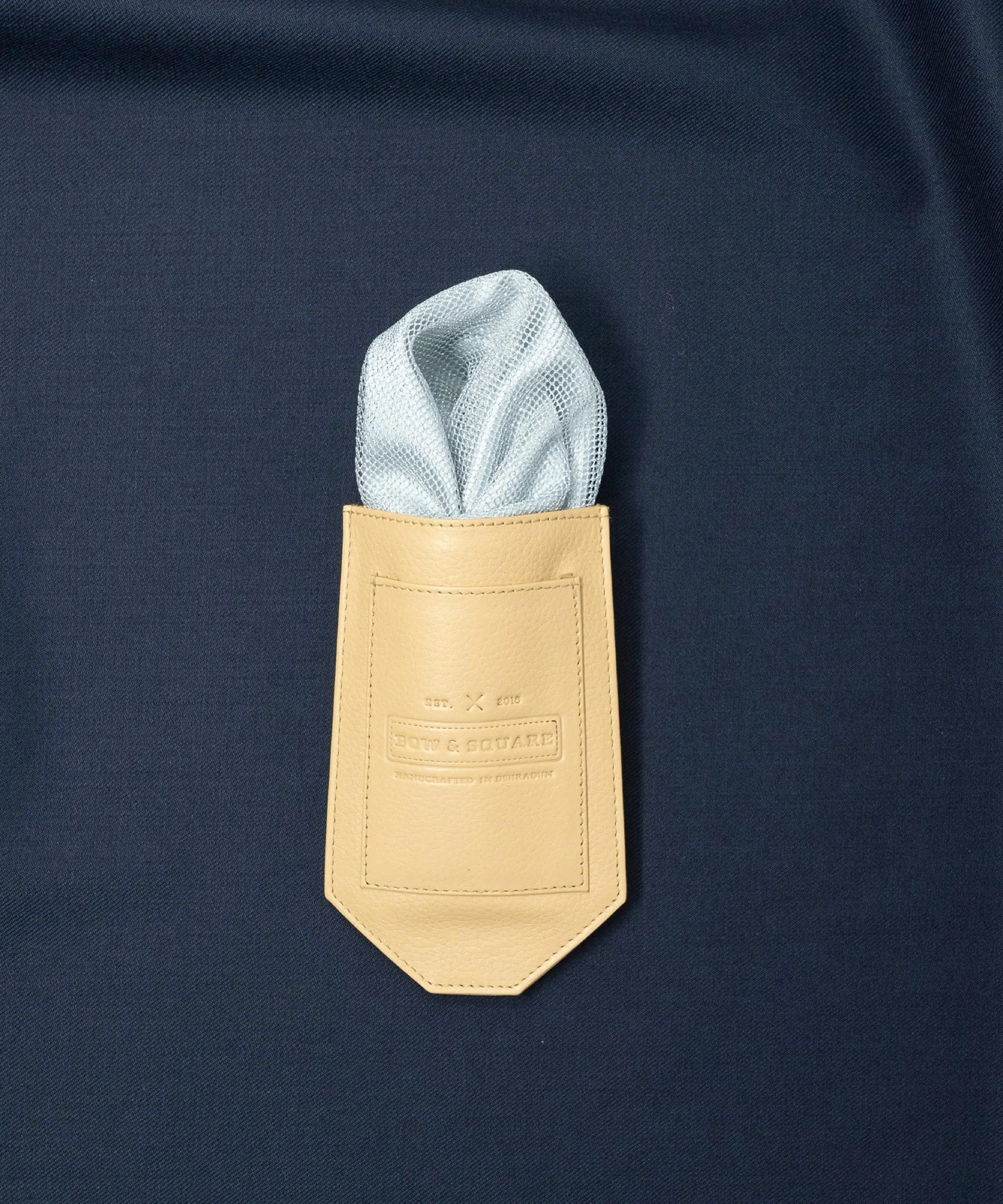 Silver Pocket Square