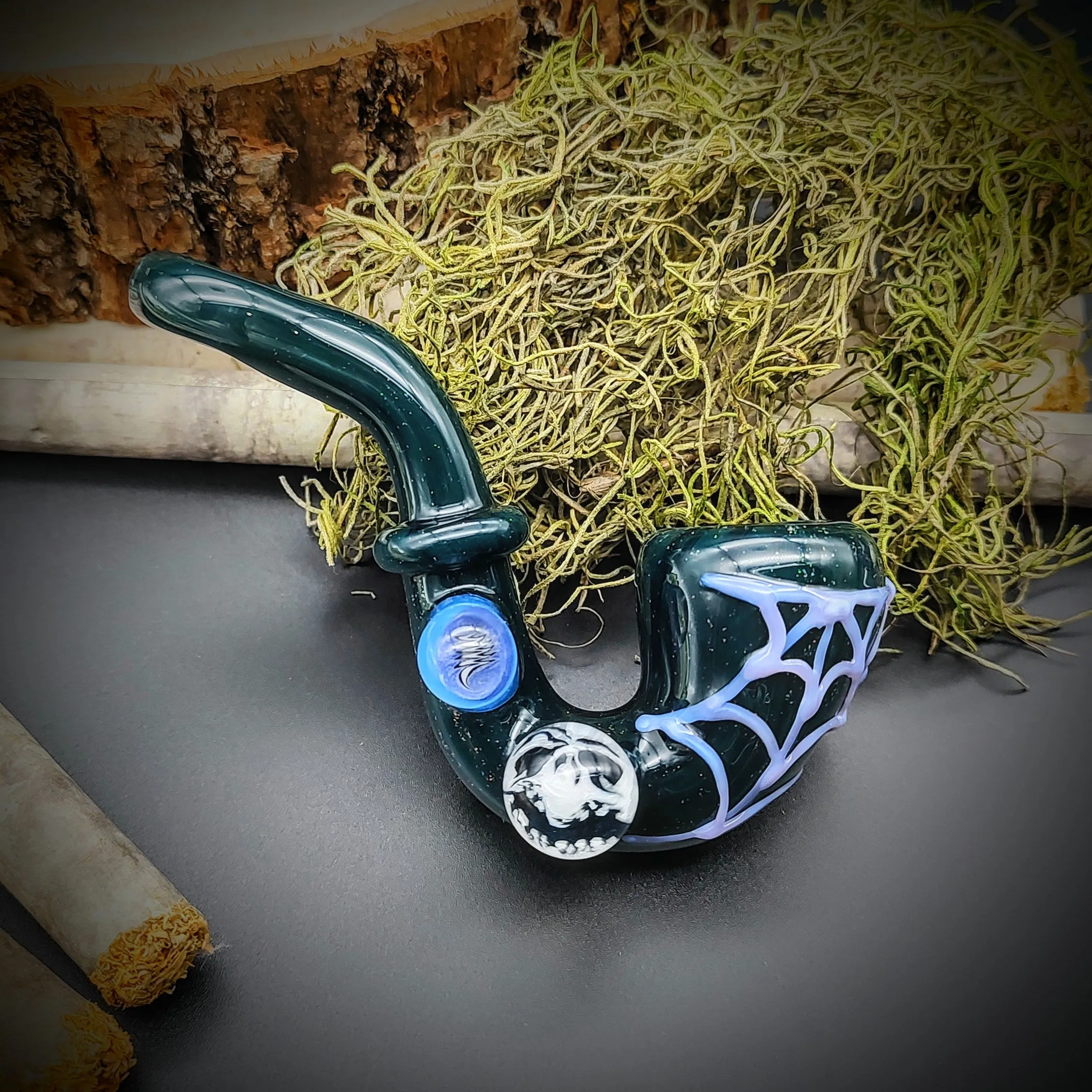 Spider with Web Opal Sherlock (Ready To Ship)