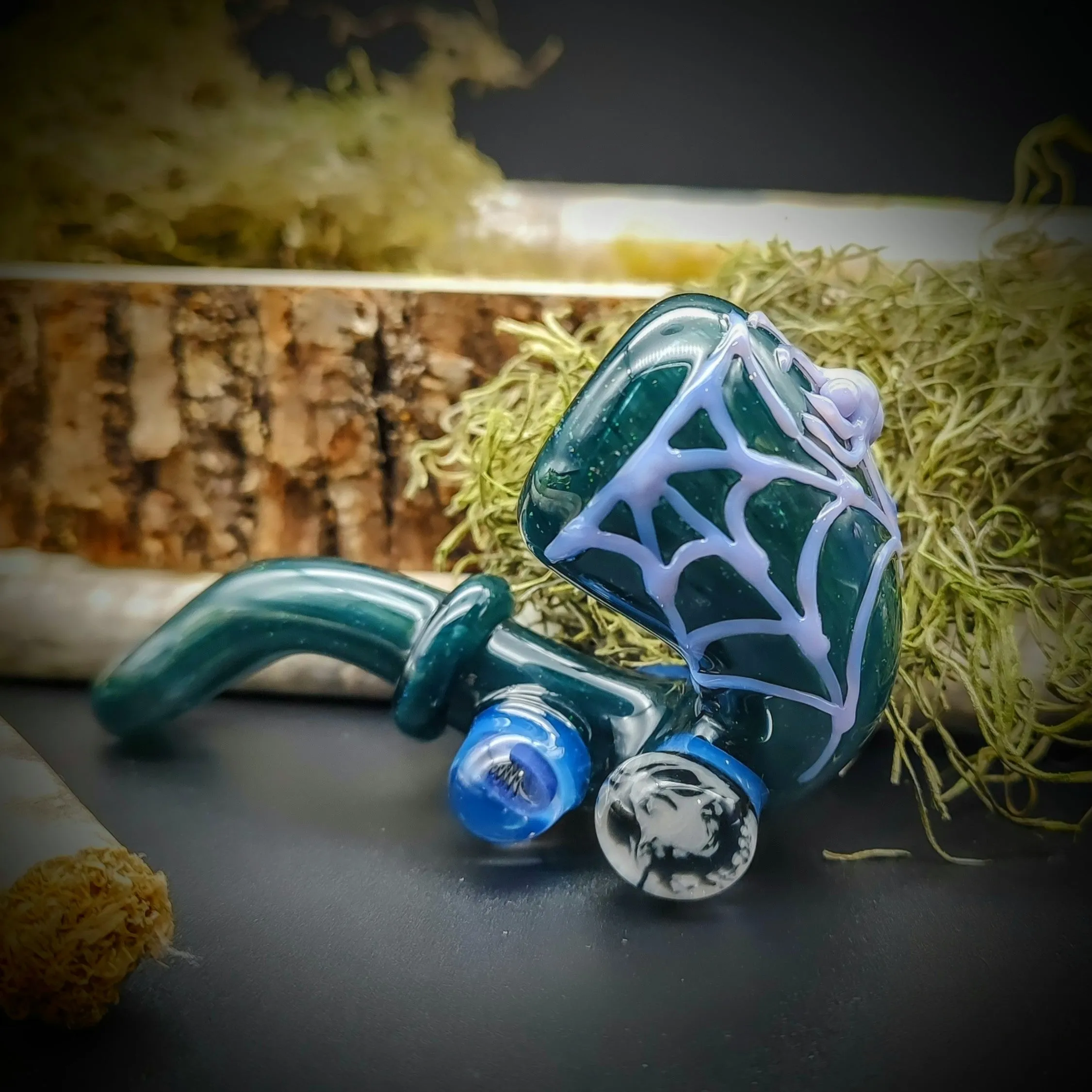 Spider with Web Opal Sherlock (Ready To Ship)