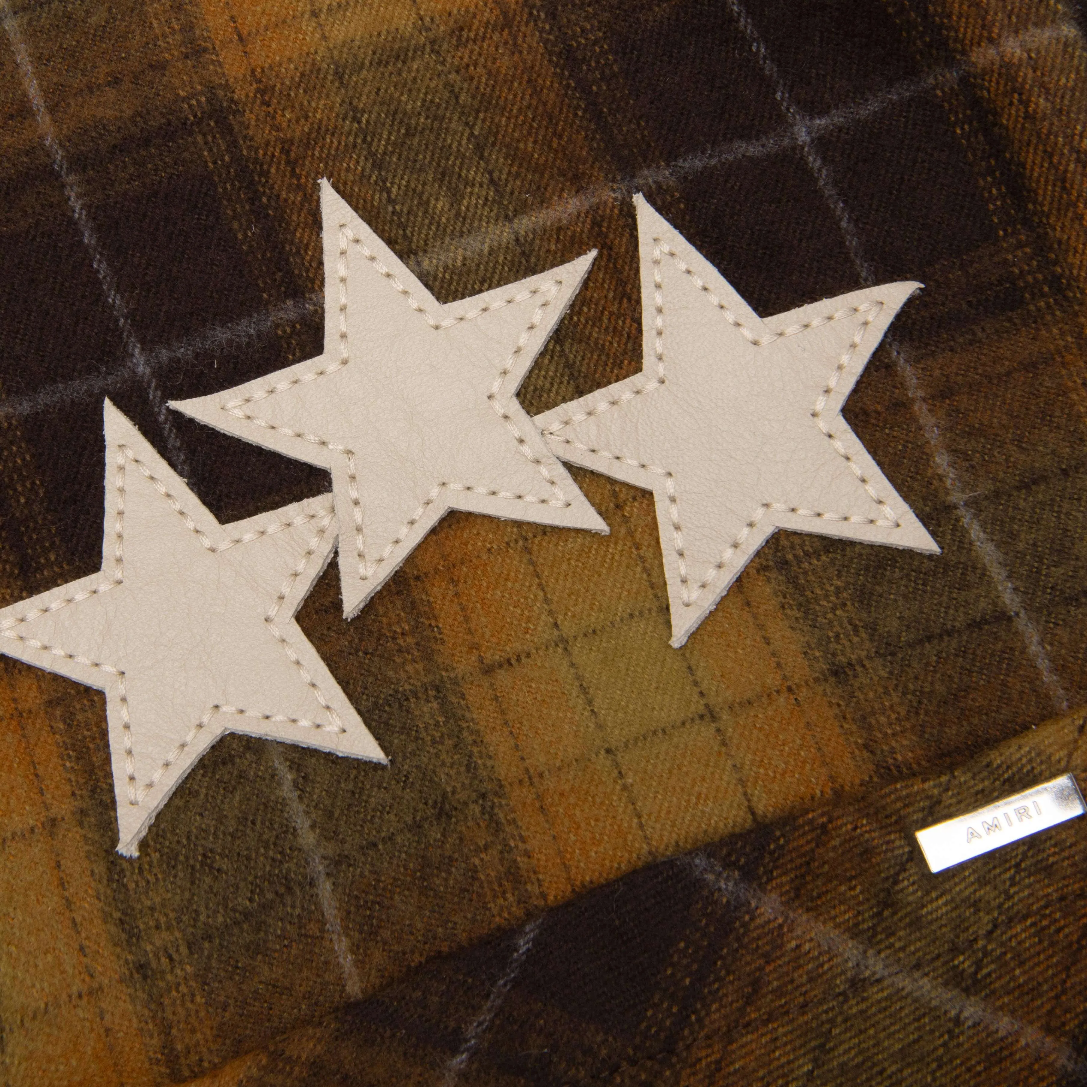 Stars Plaid Flannel - Chai Tea