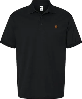 TEKKEN - 'Mokujin' Small Logo Embroidered Polo Shirt - Black