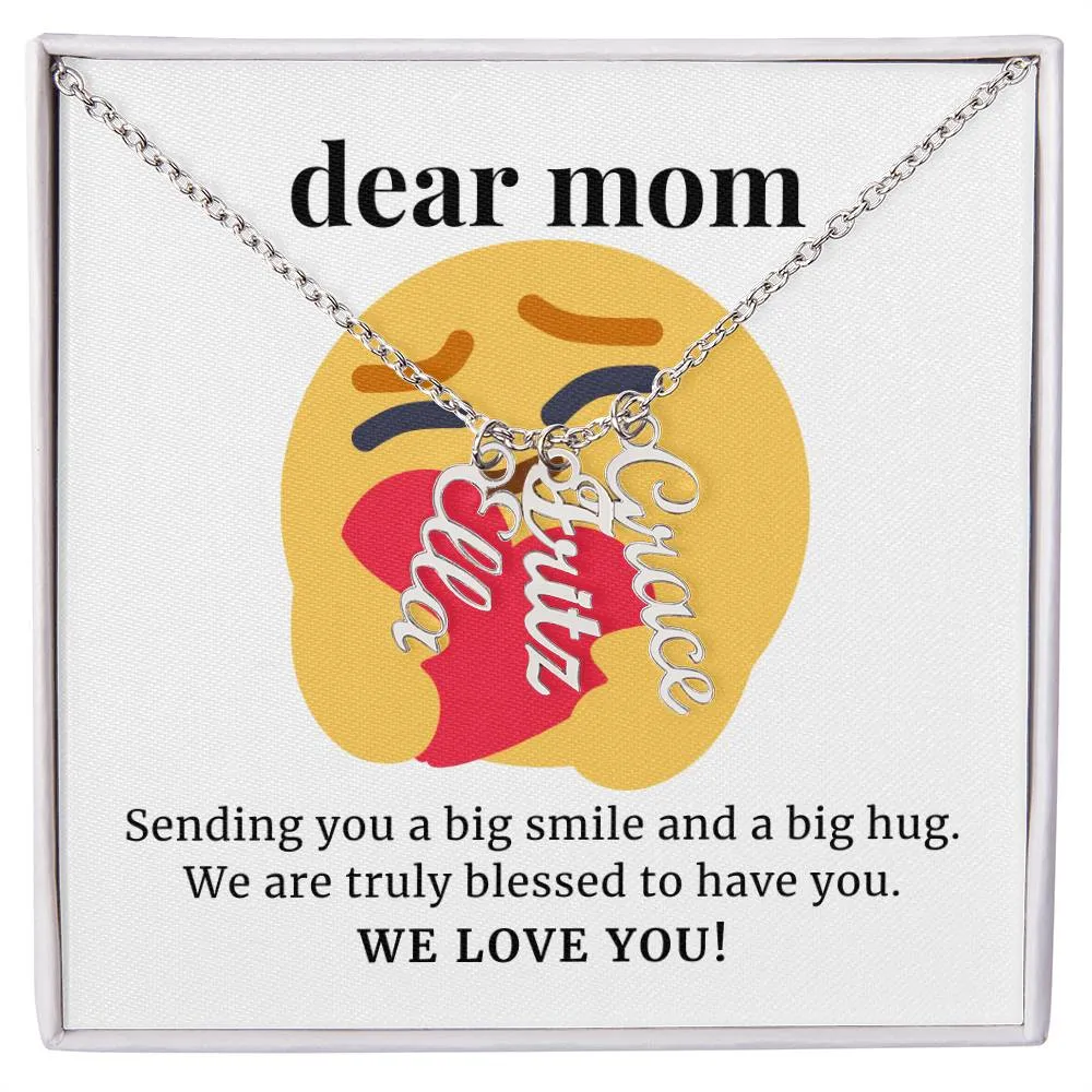 To Mom Gift, We Are Truly Blessed Custom Multi Children Name Necklace