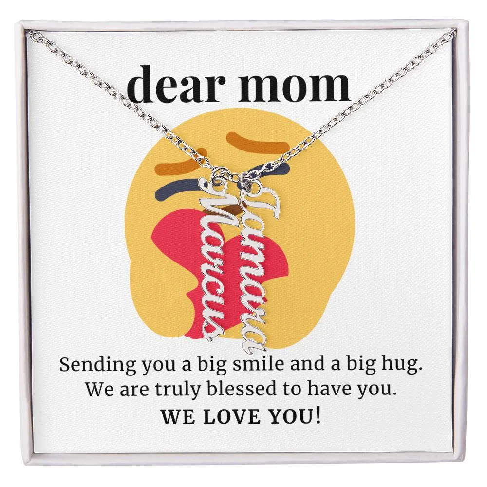 To Mom Gift, We Are Truly Blessed Custom Multi Children Name Necklace