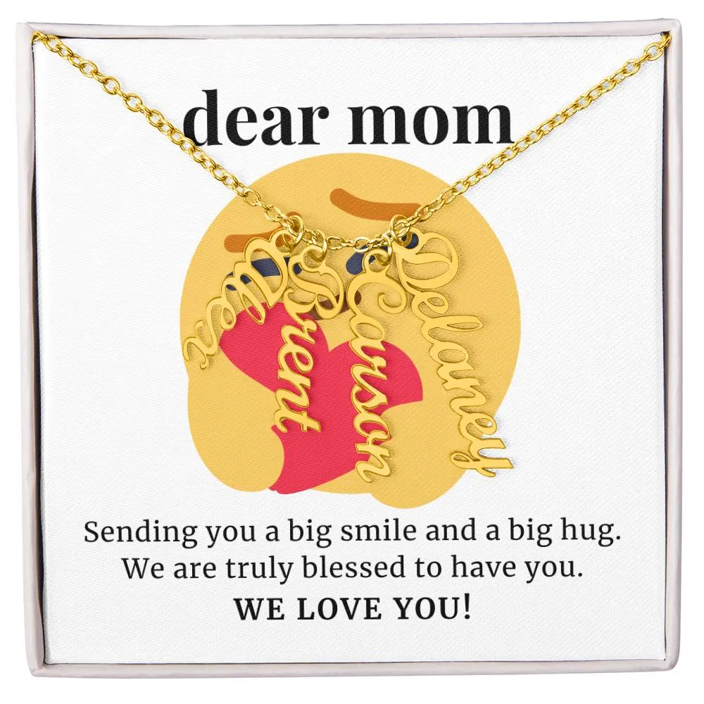 To Mom Gift, We Are Truly Blessed Custom Multi Children Name Necklace