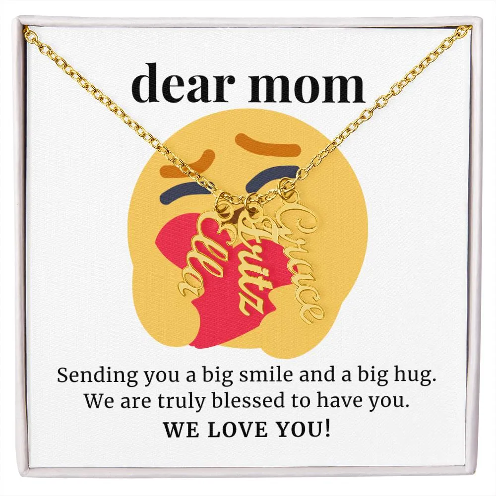 To Mom Gift, We Are Truly Blessed Custom Multi Children Name Necklace