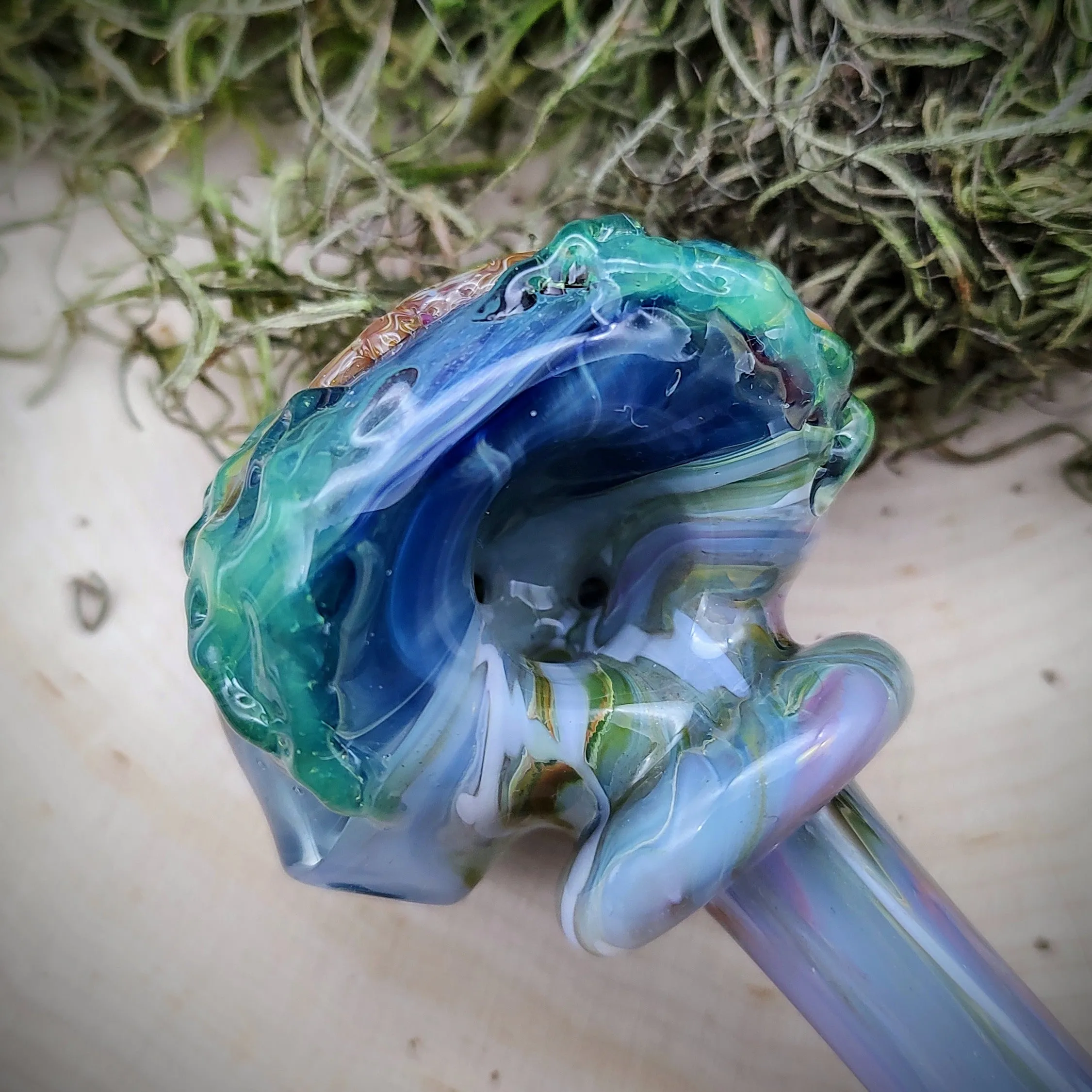 Tree Marbled Hand Pipe (Ready to Ship)