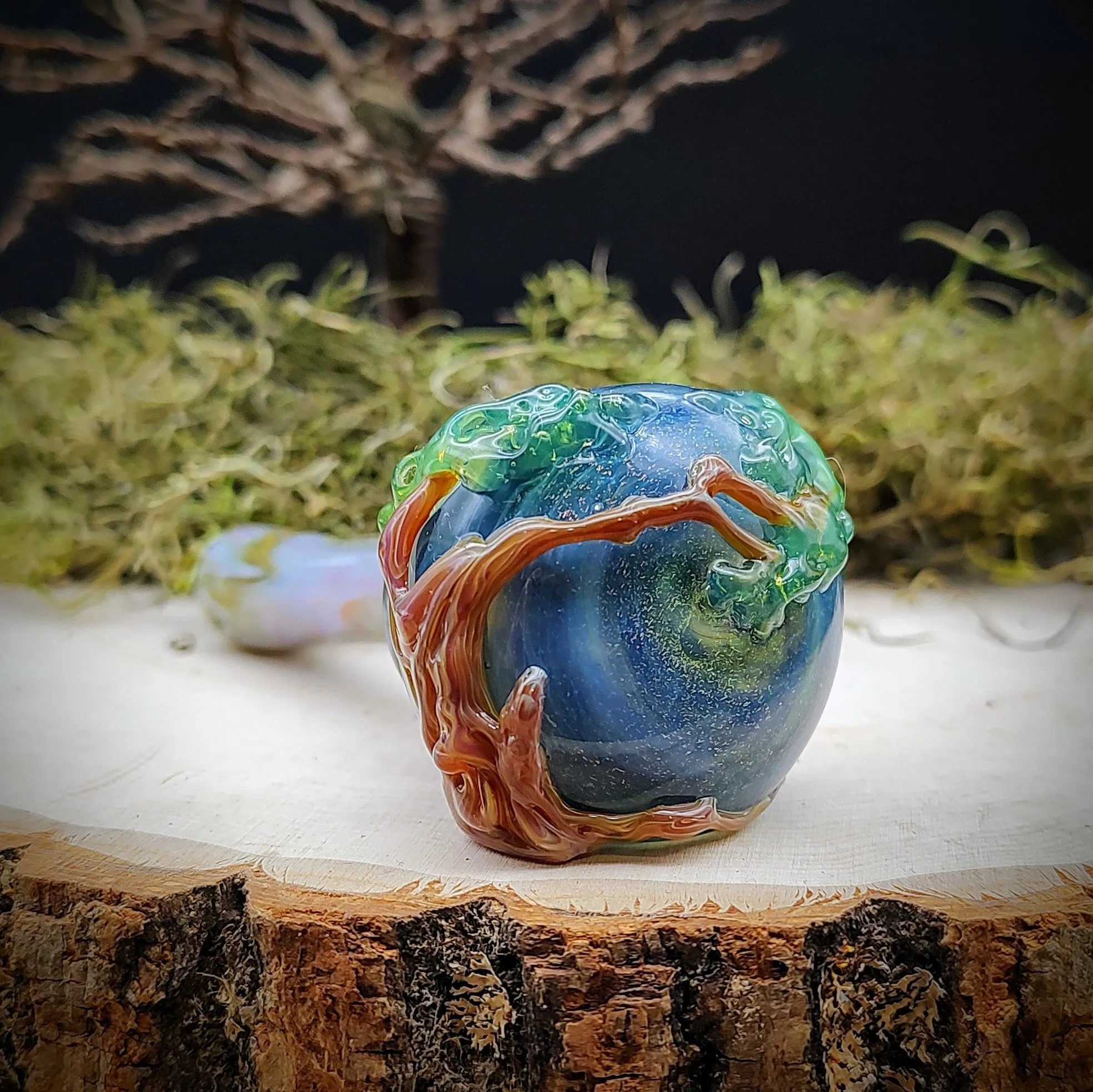 Tree Marbled Hand Pipe (Ready to Ship)