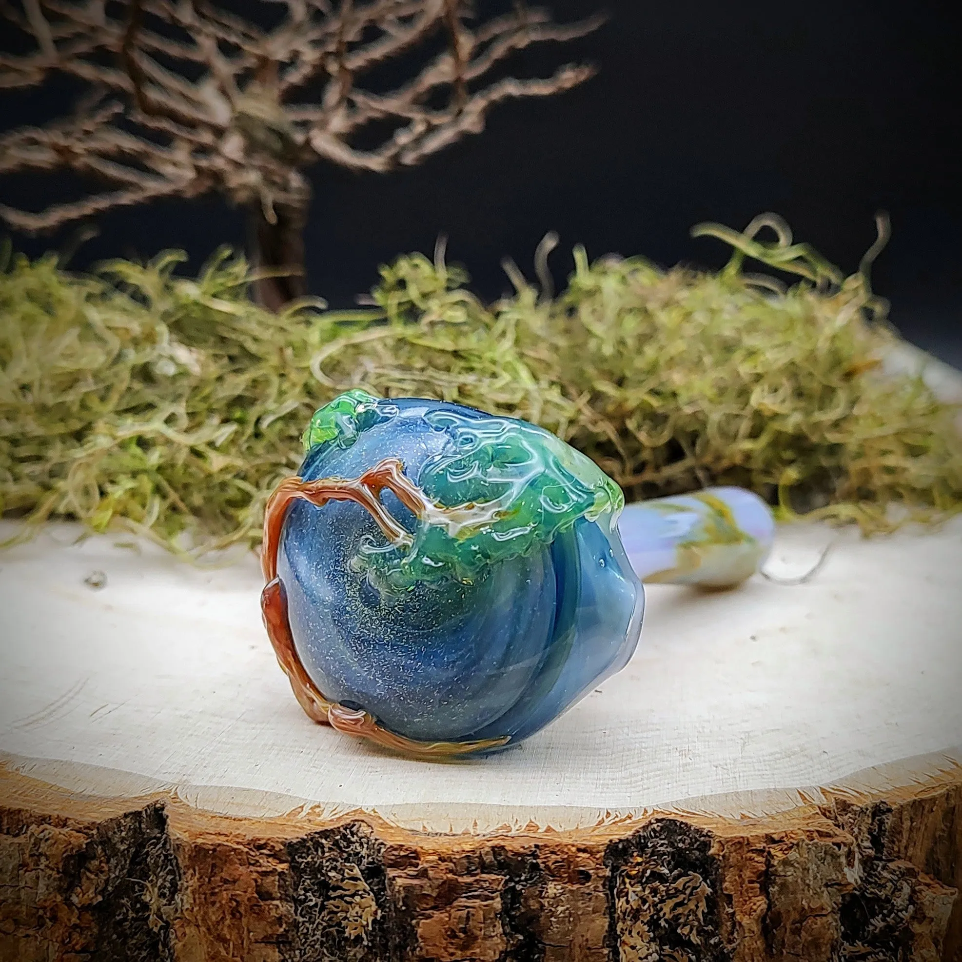 Tree Marbled Hand Pipe (Ready to Ship)