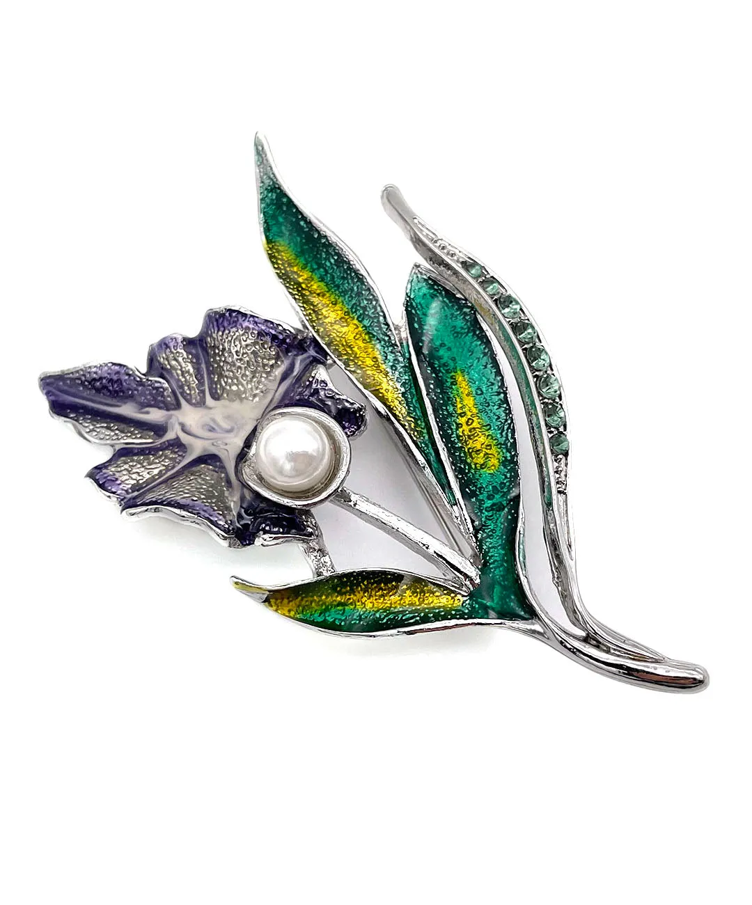 【USA輸入】 ヴィンテージ NAPIER エナメル フラワー ブローチ/Vintage NAPIER Enamel Flower Brooch