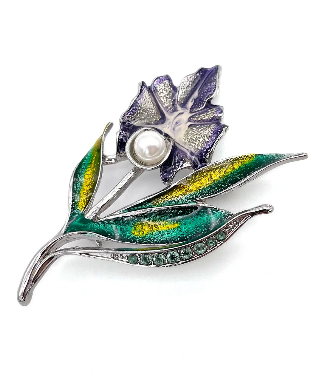 【USA輸入】 ヴィンテージ NAPIER エナメル フラワー ブローチ/Vintage NAPIER Enamel Flower Brooch