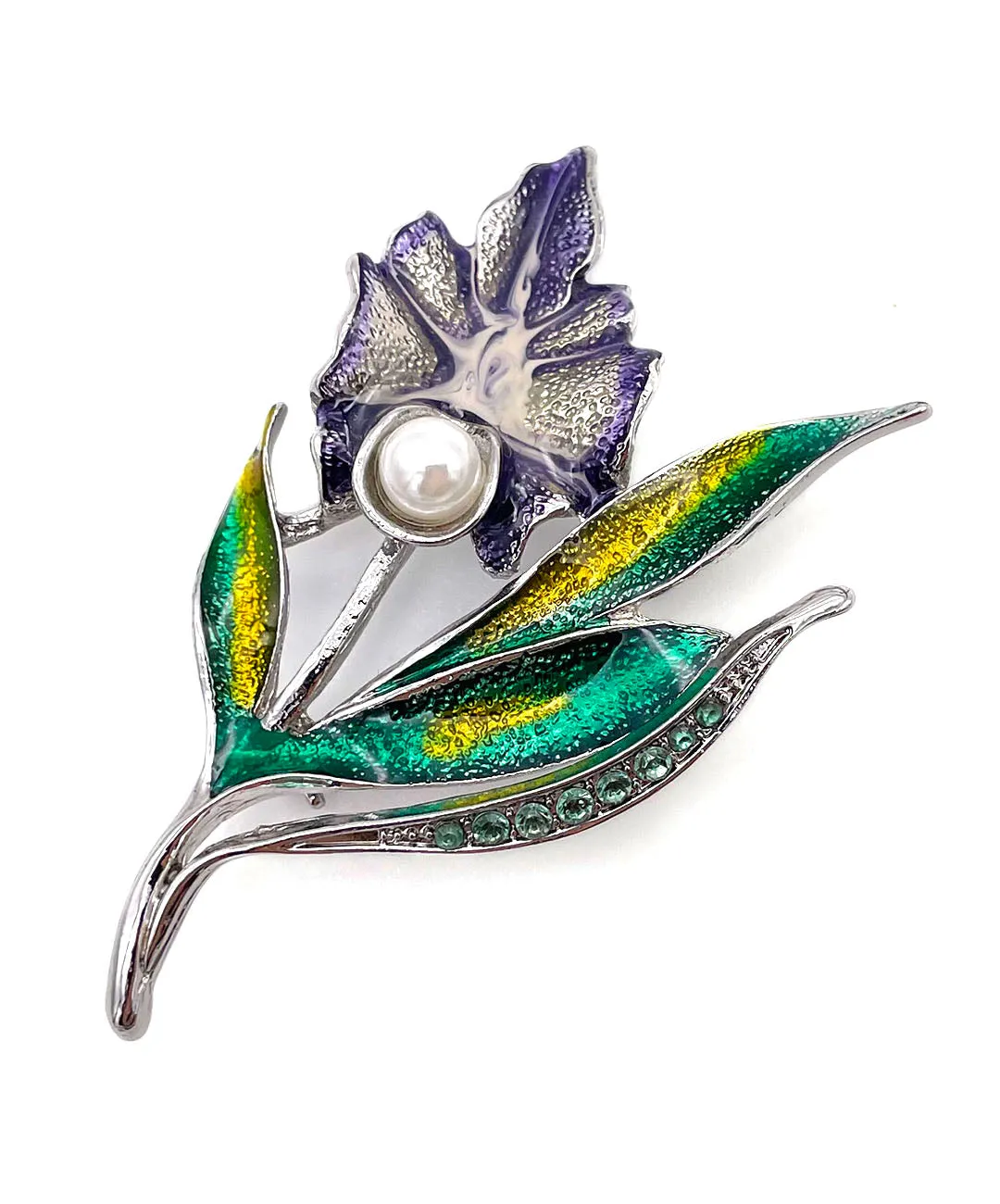 【USA輸入】 ヴィンテージ NAPIER エナメル フラワー ブローチ/Vintage NAPIER Enamel Flower Brooch