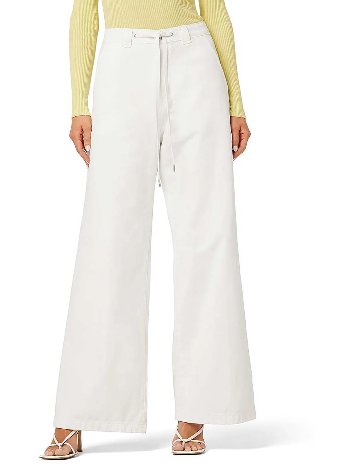 Womens High Rise Trouser Wide Leg Jeans