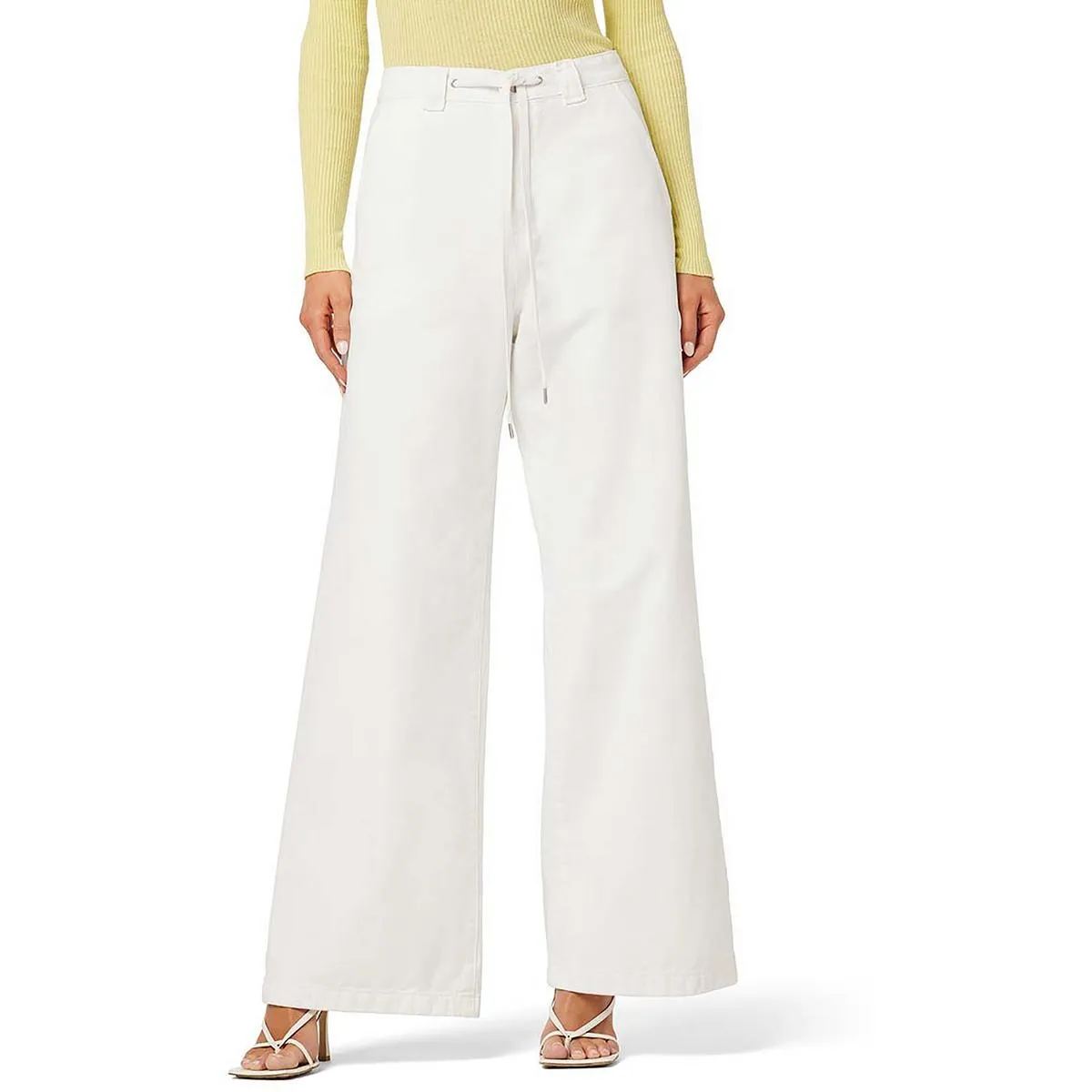 Womens High Rise Trouser Wide Leg Jeans