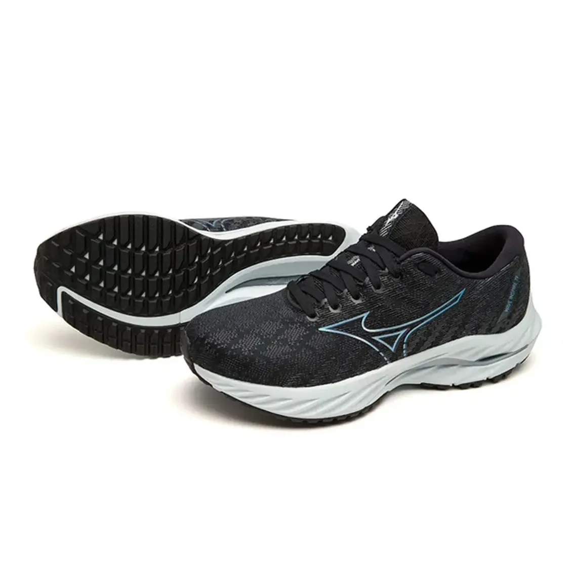 Womens Mizuno Wave Inspire 19 - Black / Silverstar / Snowcrest