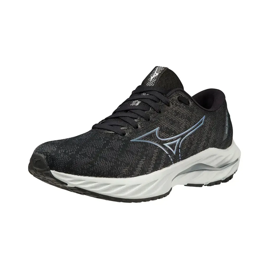 Womens Mizuno Wave Inspire 19 - Black / Silverstar / Snowcrest