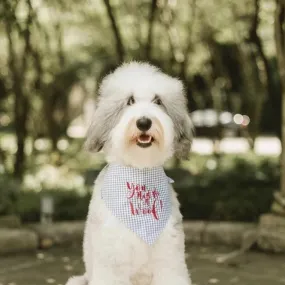 You Had Me at Woof! Embroidered Dog Bandana